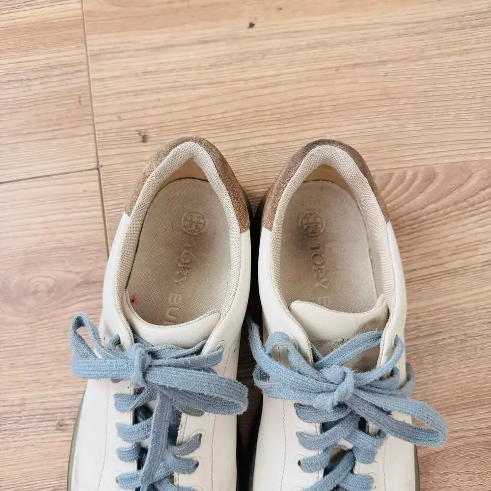 Tory Burch Howell Court sneakers White And Blue Women’s Size 8
